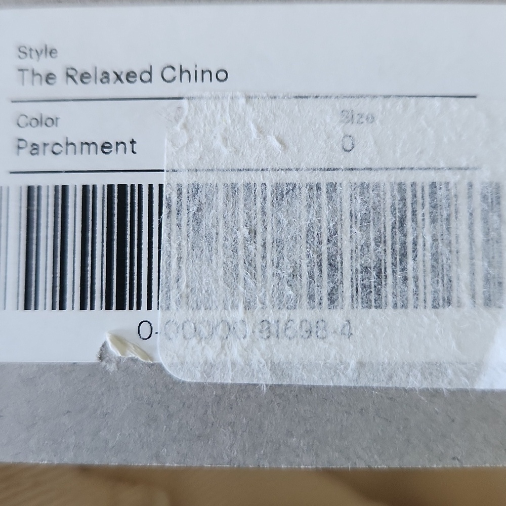 Everlane The Relaxed Chino Parchment Size 0 - Picture 8 of 8